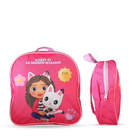 Sac à dos gouter maternelle 24 cm - Gabby et la maison magique - Fille - 1 compartiment Fushia 1 - vertbaudet enfant 