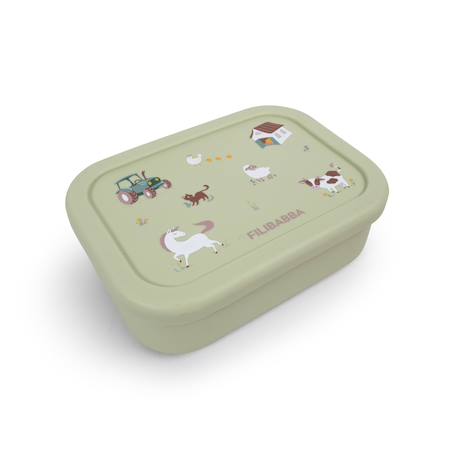 Boîte à lunch en silicone Vert 1 - vertbaudet enfant 