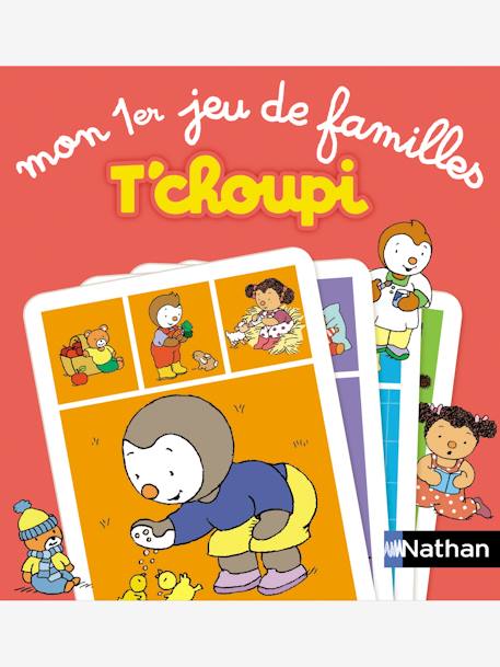 Mon premier jeu de familles T'choupi Rouge 5 - vertbaudet enfant 