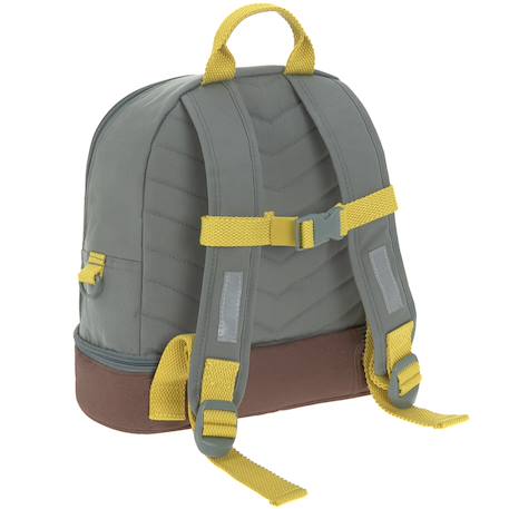 Mini sac à dos carré little gang khaki clair Gris, bleu clair, moutarde 3 - vertbaudet enfant 