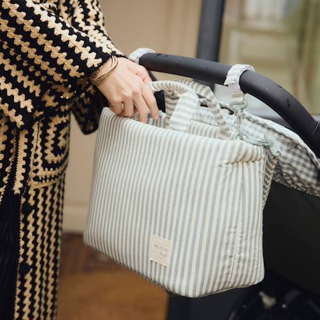 Sac à langer praliné rayures moka Vert 6 - vertbaudet enfant 