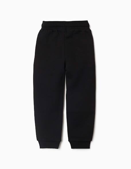 Pantalon de jogging ajusté en molleton avec cordon de serrage Bleu foncé+Gris+Noir 8 - vertbaudet enfant 