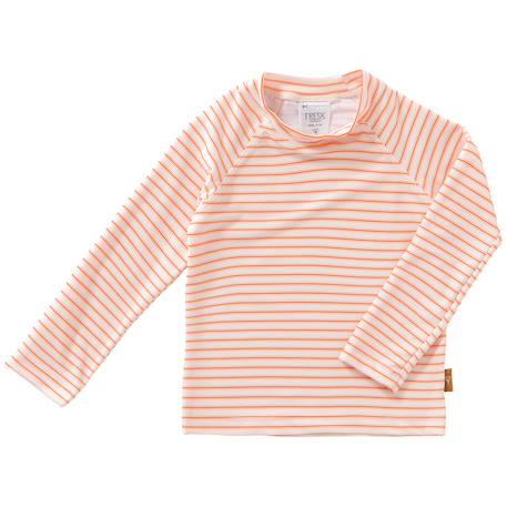 Tee-shirt anti-uv manches longues rayures d'été (6-12 mois) Rouge, blanc 1 - vertbaudet enfant 
