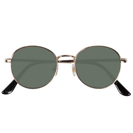 Fille-Accessoires-Lunettes de soleilforme ronde, 10 à 12 ans, branches métal, verres polycarbonates catégorie 3