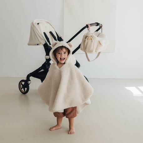 Poncho polaire teddy mouton Ecru 2 - vertbaudet enfant 