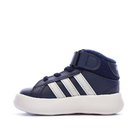 Baskets garçon grand court mid Marine 2 - vertbaudet enfant 