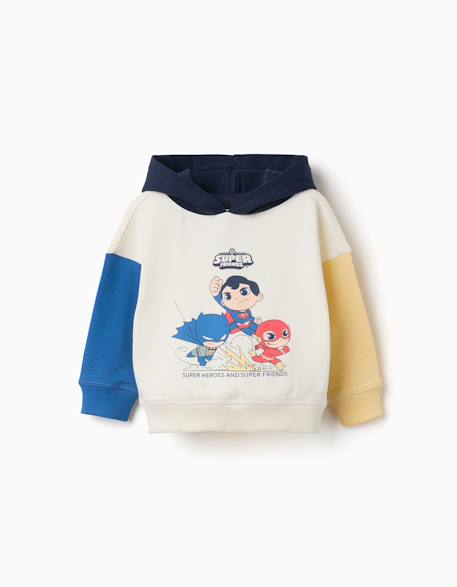 Bébé-Pull, gilet, sweat-Sweat en coton avec imprimé super friends