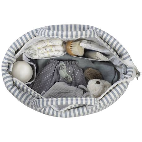 Sac à langer praliné rayures moka Vert 5 - vertbaudet enfant 