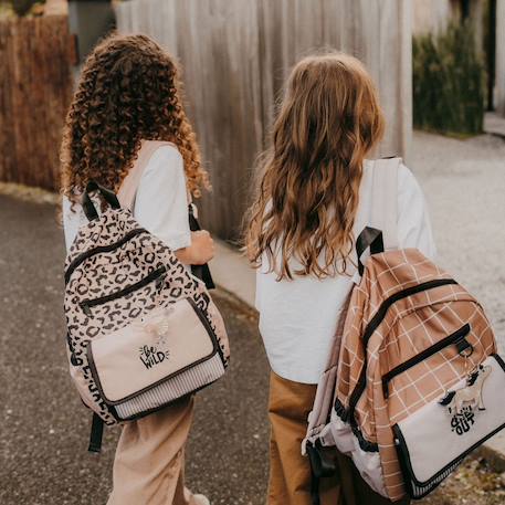 Sac à dos enfant noé écume (38,5 x 31 cm) Beige rosé, noir+Marron, beige 8 - vertbaudet enfant 