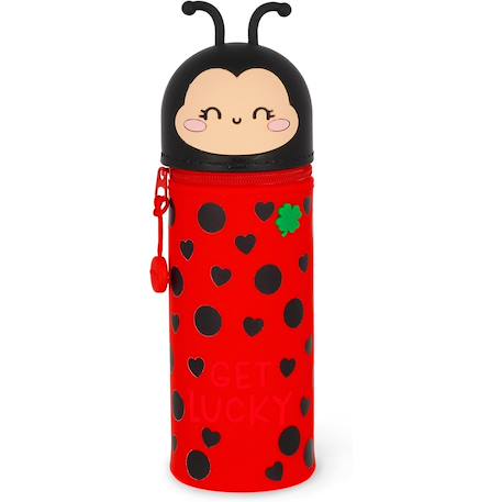 Trousse 2 en 1 en silicone ladybug get lucky Rouge 2 - vertbaudet enfant 