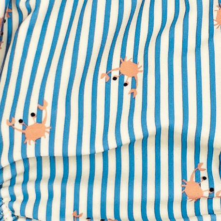 Culotte de bain anti-uv rayures & crabes (12-24 mois) Bleu, blanc, orange 2 - vertbaudet enfant 