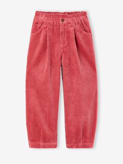 -Pantalon velours balloon fille