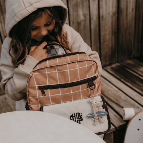 Sac à dos enfant noé écume (38,5 x 31 cm) Beige rosé, noir+Marron, beige 9 - vertbaudet enfant 