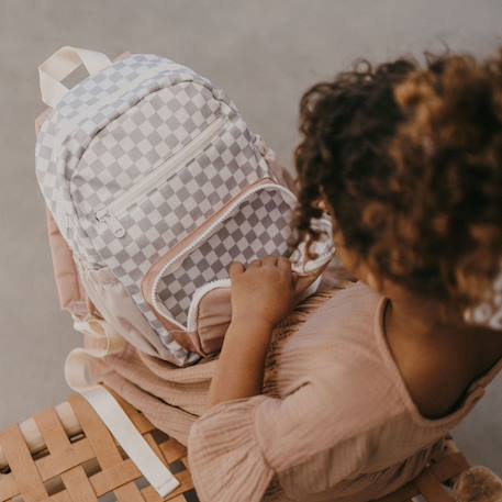 Sac à dos bébé milo caramel (29 x 22 cm) Beige, blanc+Bleu gris, blanc 10 - vertbaudet enfant 