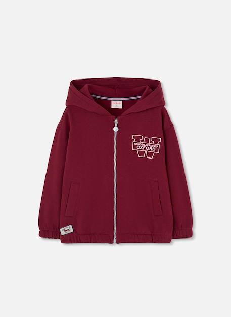 Sweat-shirt garçon imprimé oxford Violet 2 - vertbaudet enfant 