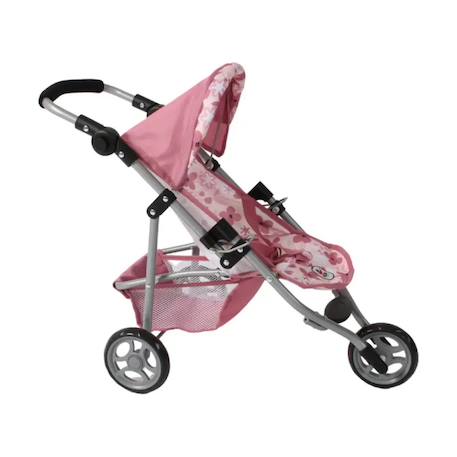 Poussette de poupée jogging lola fleur rose pâle Rose 2 - vertbaudet enfant 
