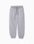 Pantalon de jogging en molleton avec cordon de serrage et poches Gris clair+Noir 1 - vertbaudet enfant 
