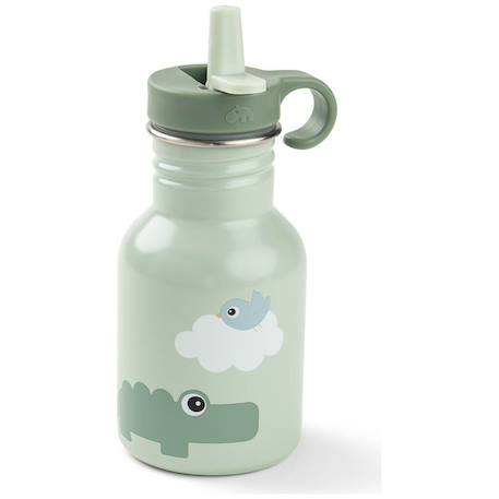Gourde inox playground vert (350 ml) Vert 2 - vertbaudet enfant 