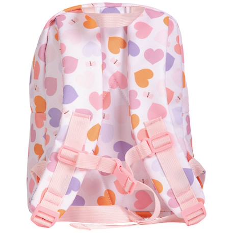 Sac à dos bébé cœurs Rose, orange, violet 3 - vertbaudet enfant 