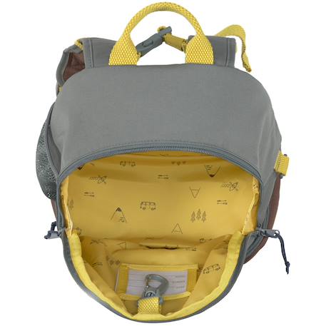 Mini sac à dos carré little gang khaki clair Gris, bleu clair, moutarde 6 - vertbaudet enfant 