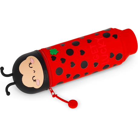 Trousse 2 en 1 en silicone ladybug get lucky Rouge 3 - vertbaudet enfant 