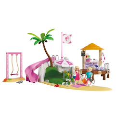 Jouet-Jeux d'imagination-Barbie - café de plage malibu 72121