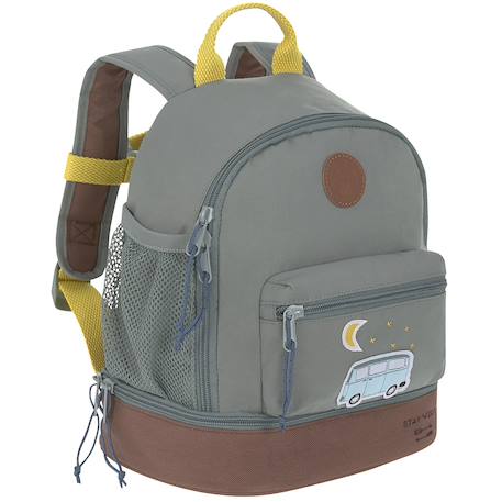 Garçon-Accessoires-Fourniture scolaire-Cartable-Mini sac à dos carré little gang khaki clair