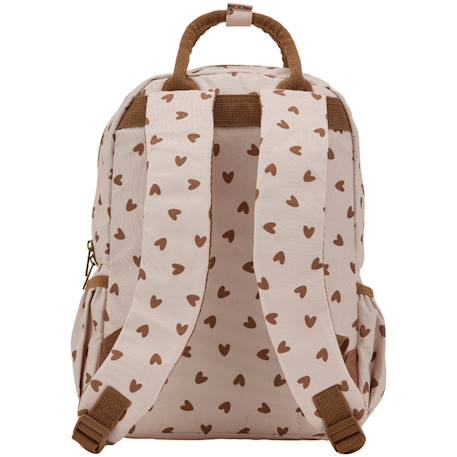 Sac à dos cœurs marron Beige, marron 2 - vertbaudet enfant 