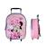 Sac à dos de maternelle à roulettes Disney Minnie Mouse - 32 cm Rose 1 - vertbaudet enfant 