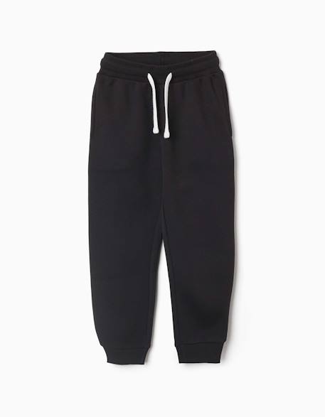Garçon-Pantalon de jogging ajusté en molleton avec cordon de serrage