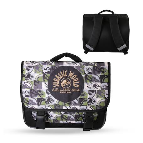 Garçon-Accessoires-Fourniture scolaire-Cartable-Cartable scolaire 2 compartiments Jurassic World Camouflage- 38 cm