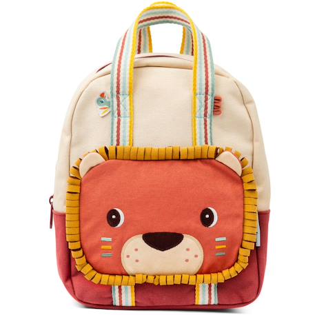 Sac à dos beige ambre Rouge, beige, jaune 5 - vertbaudet enfant 