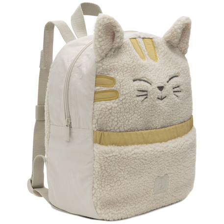 Sac à dos bébé doux et compact pour premières sorties Ecru, jaune, noir+Marron, noir 2 - vertbaudet enfant 