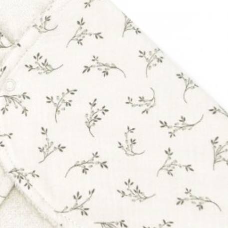 Bavoir d'épaule 2 en 1 burpy olive bloom Ecru, vert, noir 2 - vertbaudet enfant 