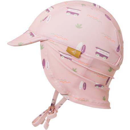 Casquette anti-uv protège nuque Bleu, blanc, ocre+Rose, vert, blanc 3 - vertbaudet enfant 