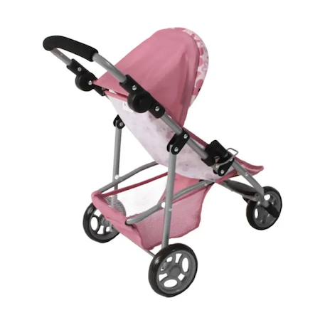 Poussette de poupée jogging lola fleur rose pâle Rose 3 - vertbaudet enfant 