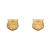Boucles d'oreilles tigre (plaqué or 18 carats) Doré 1 - vertbaudet enfant 