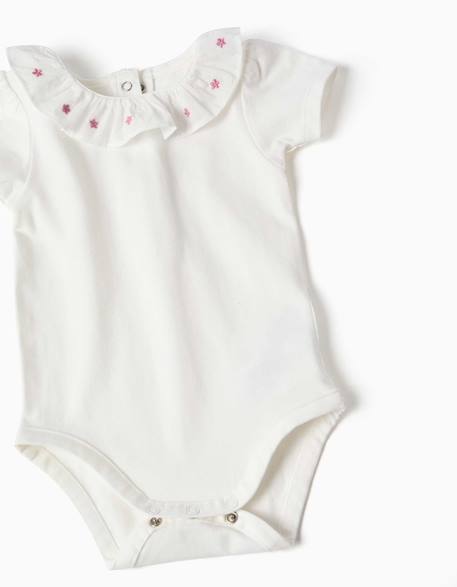 Body en coton et robe chasuble en sergé Rose 3 - vertbaudet enfant 