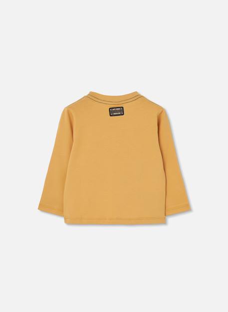 T-shirt garçon maille imprimé route 66 Jaune 2 - vertbaudet enfant 