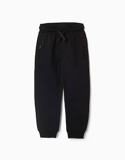 -Pantalon de jogging en coton peigné avec cordon de serrage et poches
