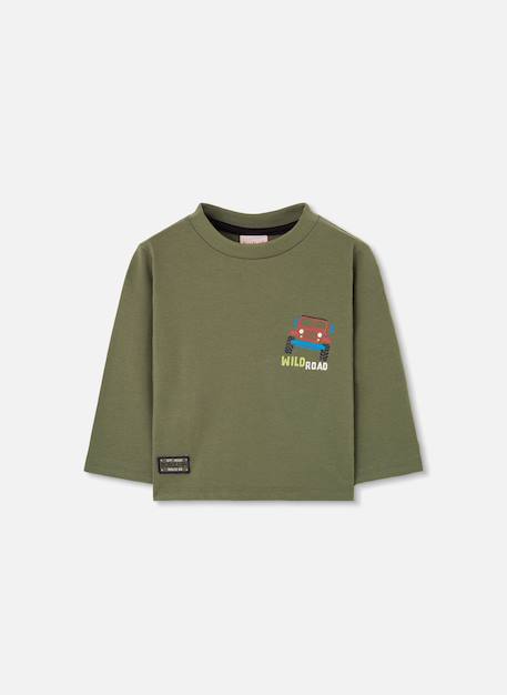 T-shirt maille garçon imprimé 4x4  - vertbaudet enfant