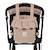 Sac pour poussette praliné vichy matcha Marron+Vert 2 - vertbaudet enfant 