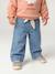 Jean large bébé avec ceinture à nouer denim brut+stone 13 - vertbaudet enfant 