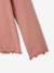 Sous-pull fille col cheminée écru+vieux rose 11 - vertbaudet enfant 