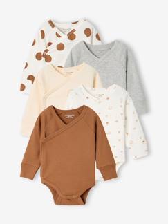 -Lot de 5 bodies bébé garçon manches longues