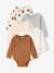 Lot de 5 bodies bébé garçon manches longues caramel 1 - vertbaudet enfant 