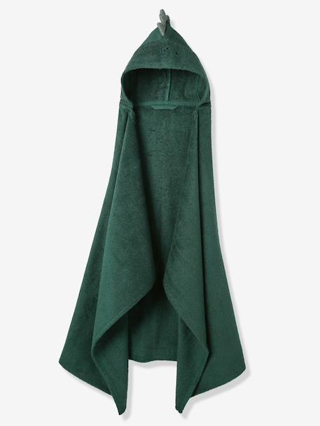 Serviette à capuche en coton vert anglais 1 - vertbaudet enfant 