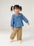 Pantalon bébé fille large ceinture à nouer beige+caramel+violine 1 - vertbaudet enfant 