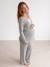 Pyjama grossesse et allaitement 3 pièces gris chiné 1 - vertbaudet enfant 