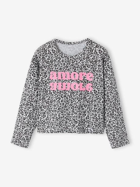 Lot de 2 pyjamas fille gris chiné 2 - vertbaudet enfant 